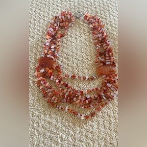 Precious stone necklace